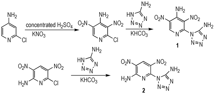 两种新型1 取代的5 氨基四唑含能衍生物的合成及性能 